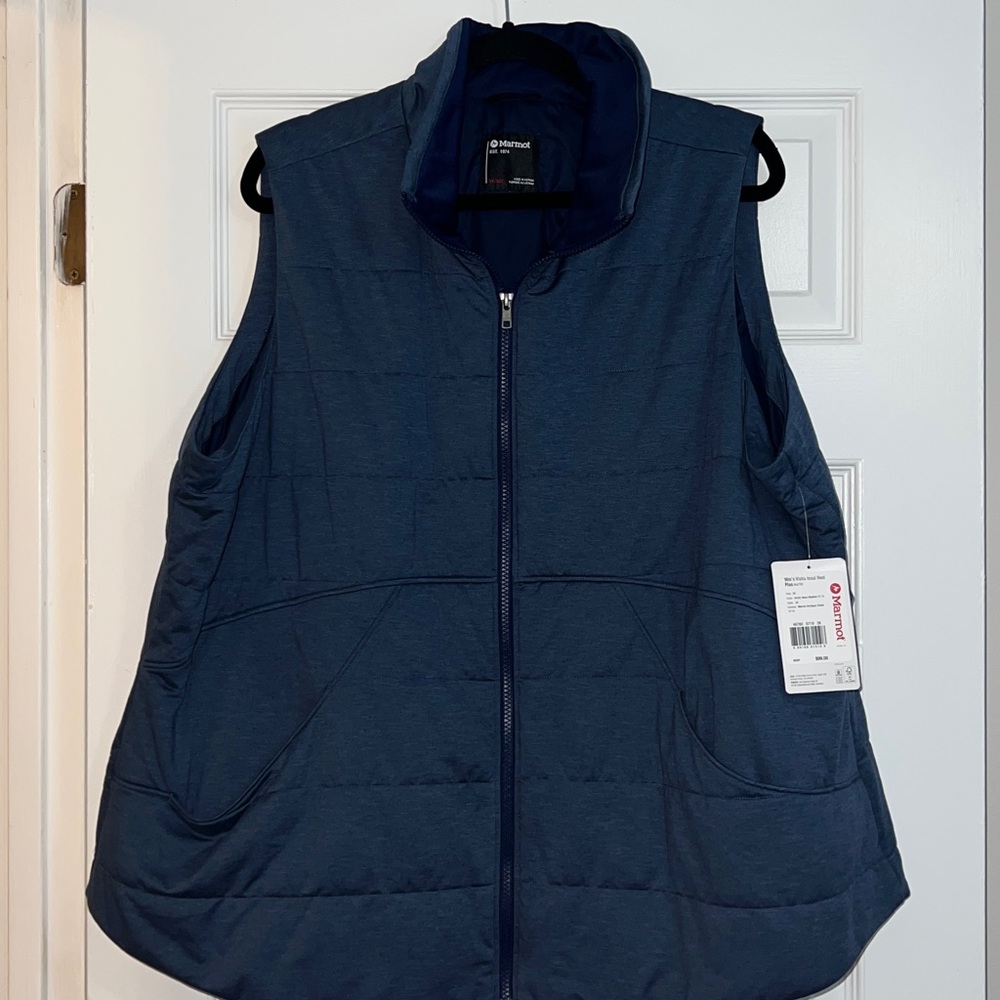 Marmot Women’s Size Visita Insulated Vest in Artic Navy Heather  size 3X NWT